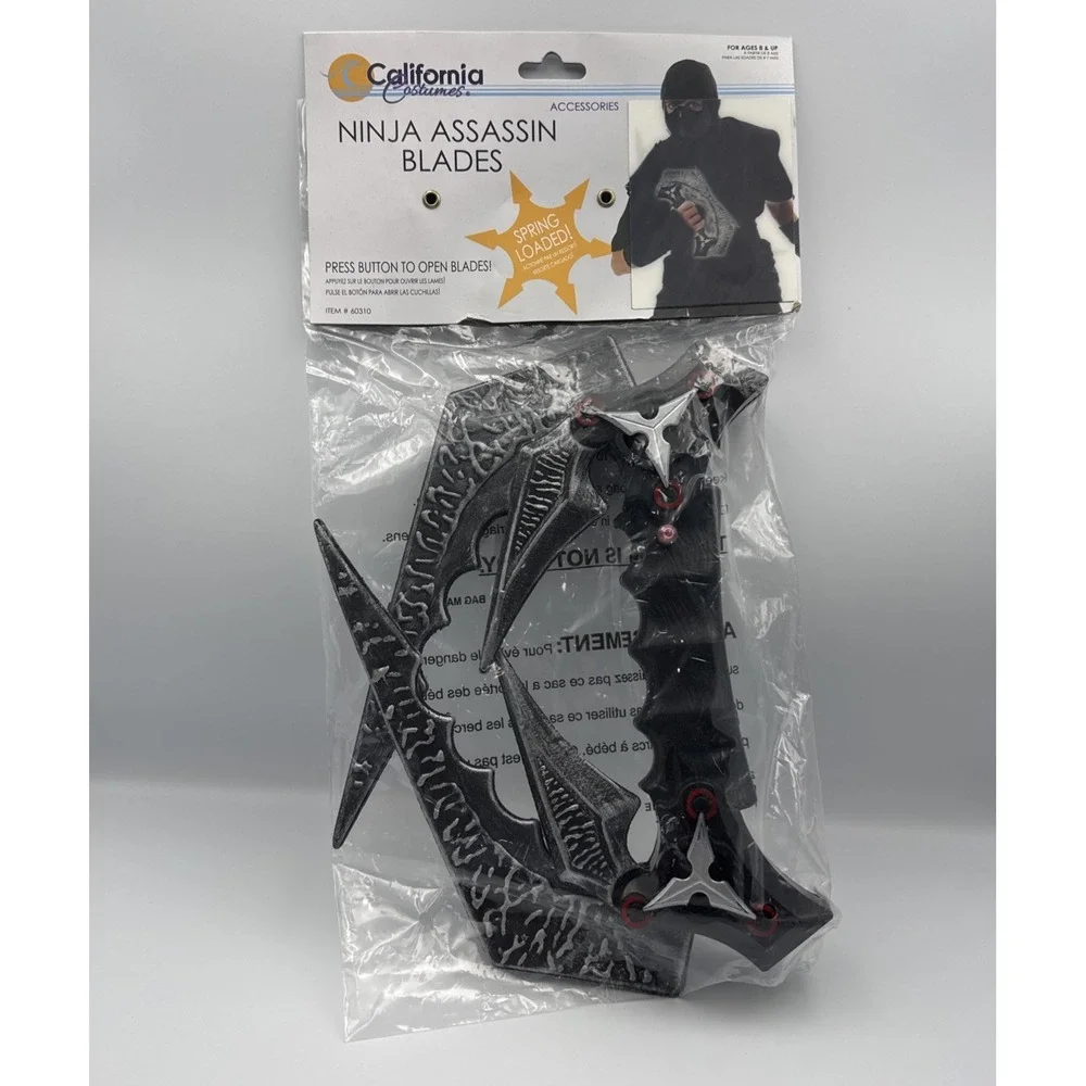California Costume Ninja Assassin Blades Boys Accessory Cosplay 60310 Black